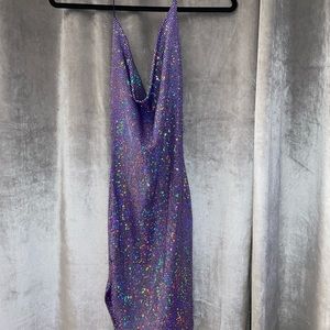 Sparkly Backless Dress